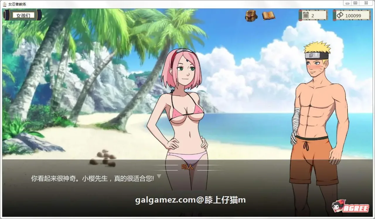 《火影女忍者训练师 Naruto: Kunoichi Trainer》游戏封面