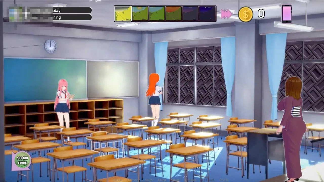 《Waifu Slut School／妻子荡妇学校》游戏封面